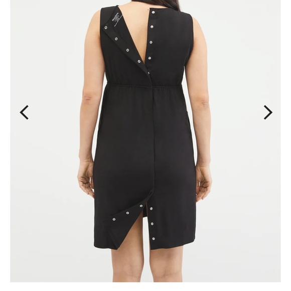 Motherhood Maternity 3 IN 1 NURSING, LABOR & DELIVERY GOWN in black size small - Picture 9 of 11